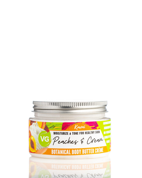 Peaches & Cream Botanical Body Butter Crème - Kmoni Cosmetics