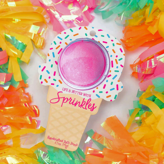 Starfruit Sprinkles Ice Cream Bath bomb