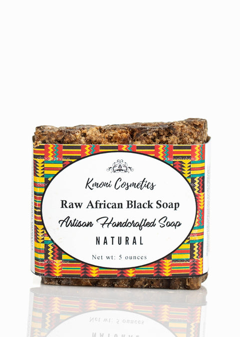 Raw African Black Soap - Kmoni Cosmetics