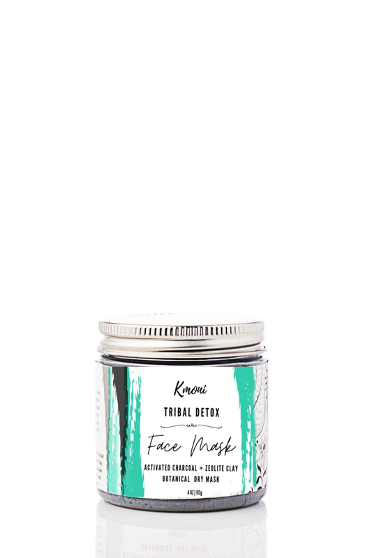 Tribal Detox Activated Charcoal Botanical Dry Face Mask - Kmoni Cosmetics