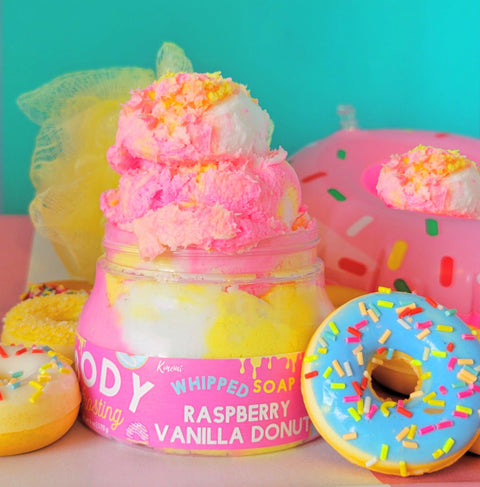 Raspberry Vanilla Donut Body Frosting - Kmoni Cosmetics