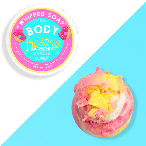 Raspberry Vanilla Donut Body Frosting - Kmoni Cosmetics