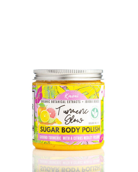 Turmeric Glow Botanical Sugar Body Polish - Kmoni Cosmetics